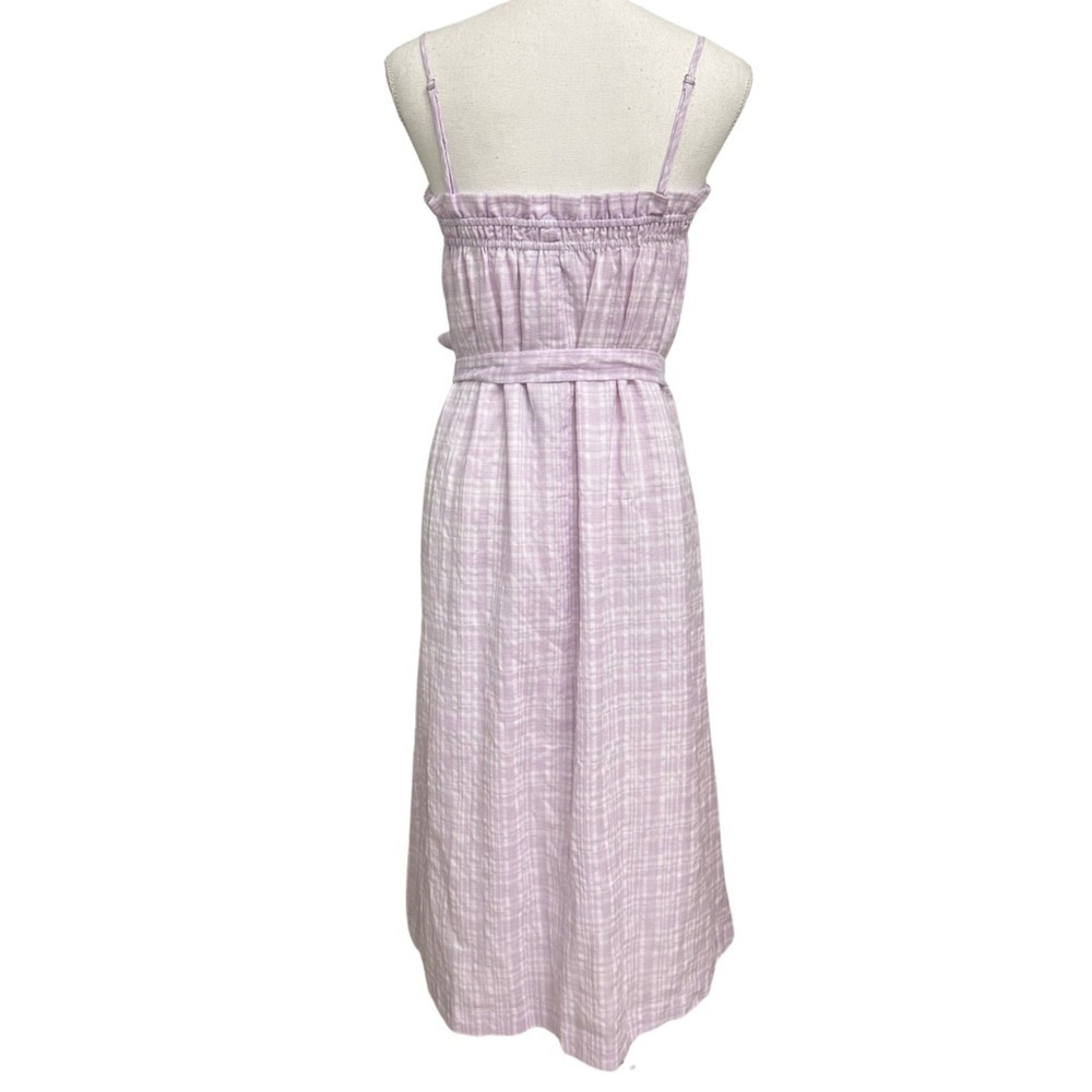 NWT Lulu’s Dress Lavender Plaid Ruffled Top
Midi Dress Size Medium - Picture 5 of 7
